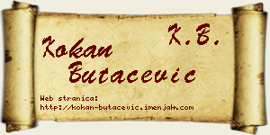 Kokan Butačević vizit kartica
